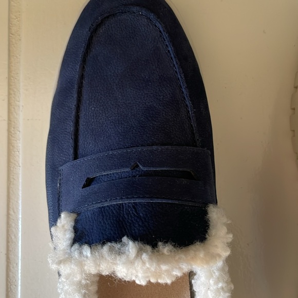 Vionic women's or men's uptown mules 11W Blue with faux fur lining - Picture 3 of 5